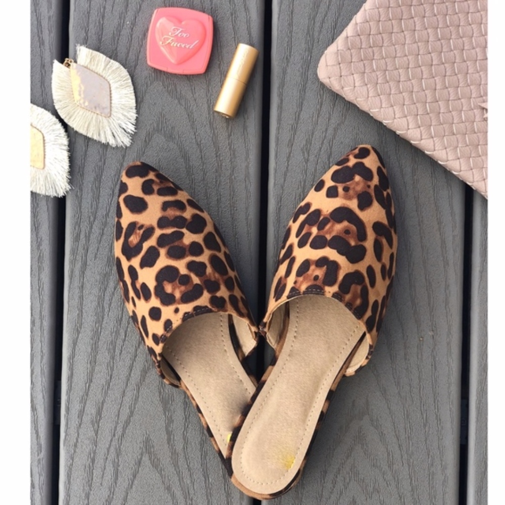 SAVANNAH Leopard Print Mules       - Picture 2 of 4